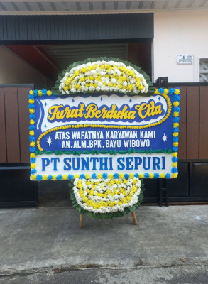 Papan Bunga Duka di Aradide